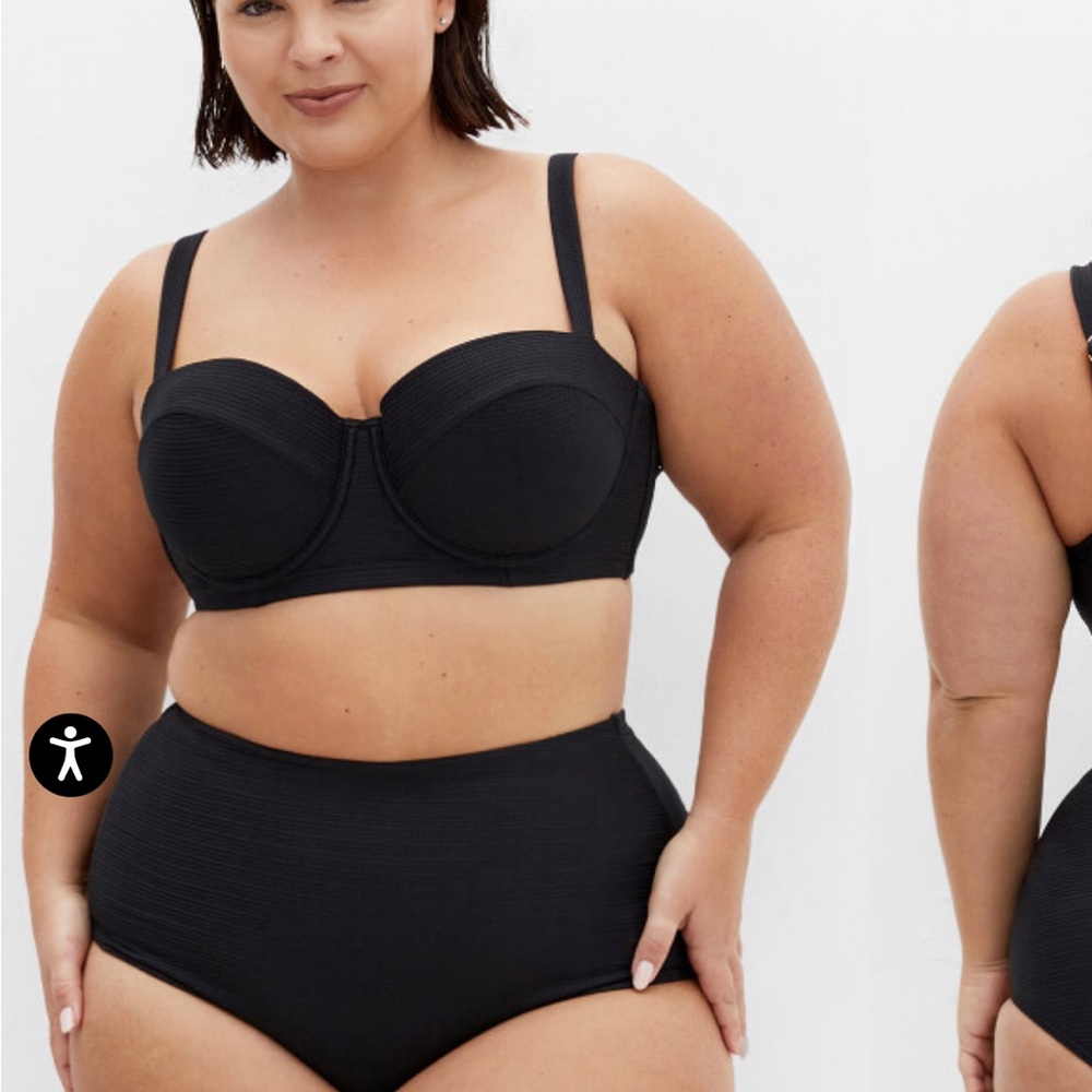 City Chic Maui high waisted bikini bottom